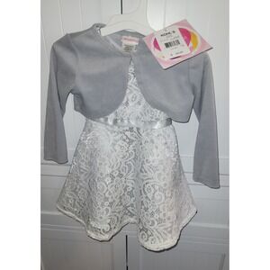 Youngland Lace Dress Special Occasion Party Dress with Bow Toddler 2T‎